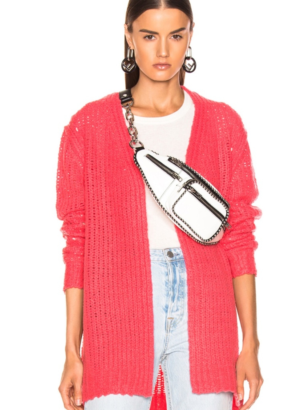 Rag & Bone Pink Arizona Merino Wool Cardigan